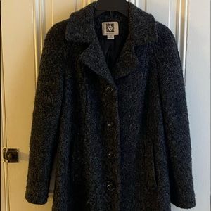 Charcoal grey Anne Klein coat